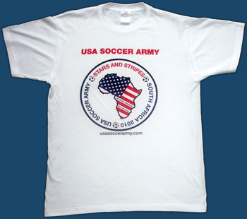 Mens USA Soccer Army T-Shirt Large Example